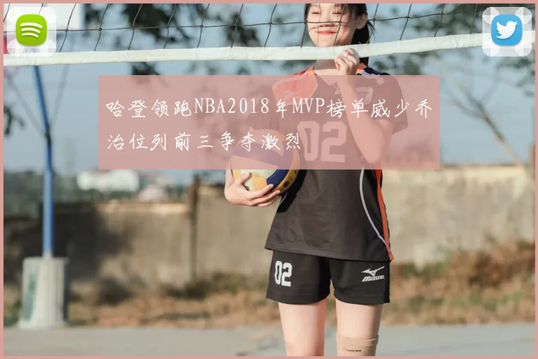 哈登领跑NBA2018年MVP榜单威少乔治位列前三争夺激烈